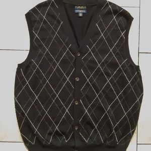 Vintage Club Room Estate Merino wool sweater vest